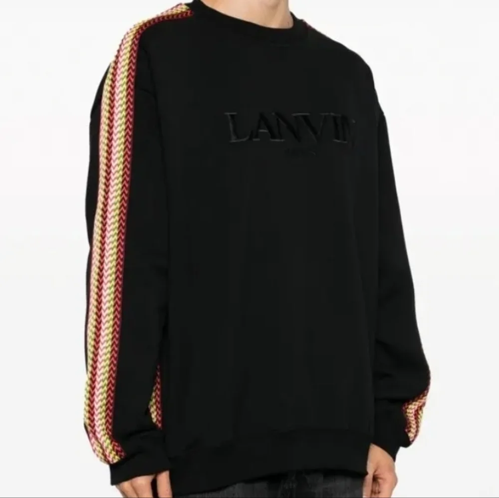 Lanvin Side Curb Crewneck Sweatshirt